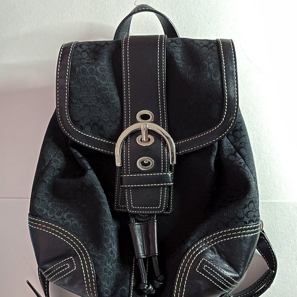 Coach Bags Coach Vintage 200s Mini Black Backpack Poshmark